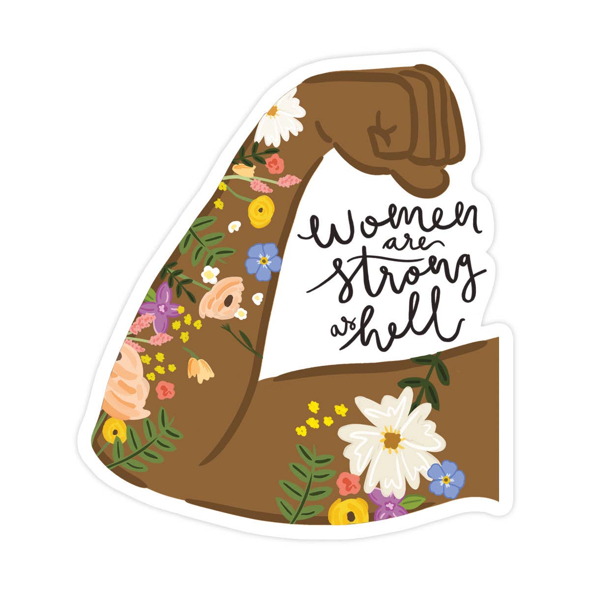 Bloomwolf Studio - Strong as Hell #1 Vinyl Sticker