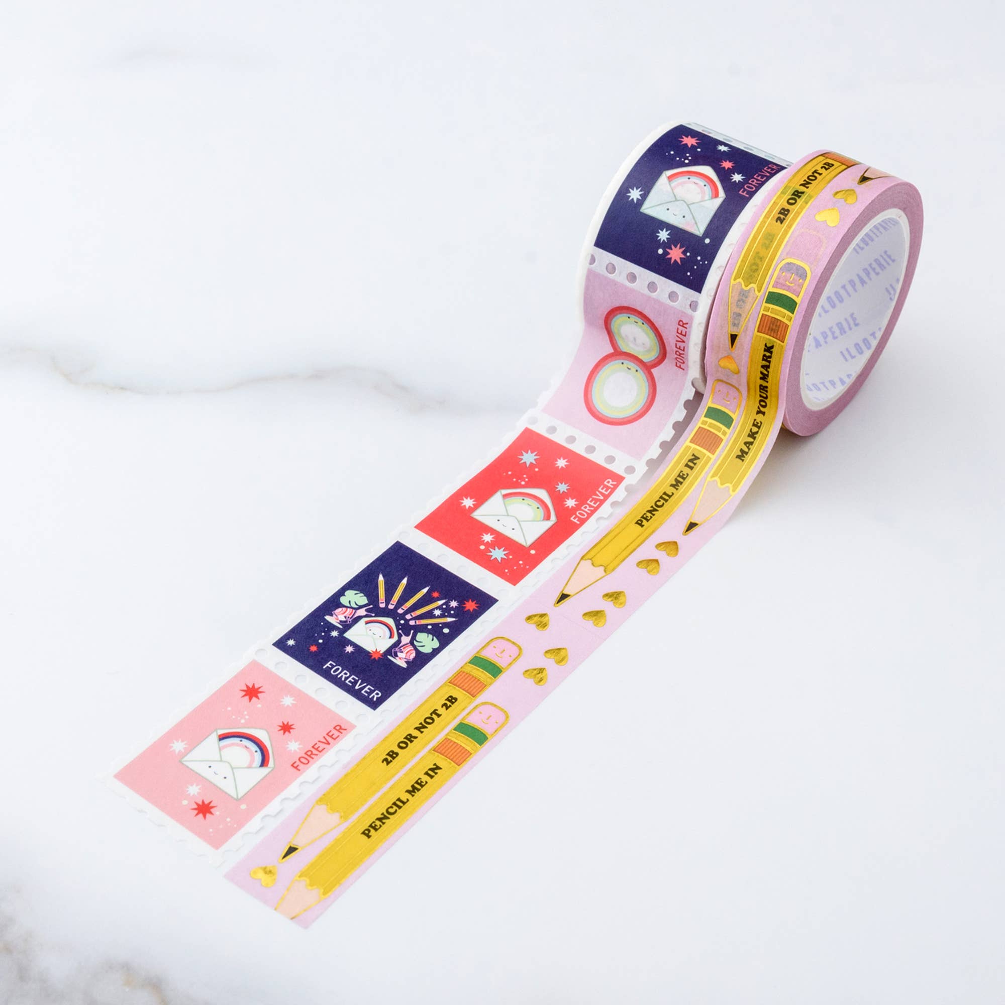 ILOOTPAPERIE - Pencil Gold Foil Washi Tape