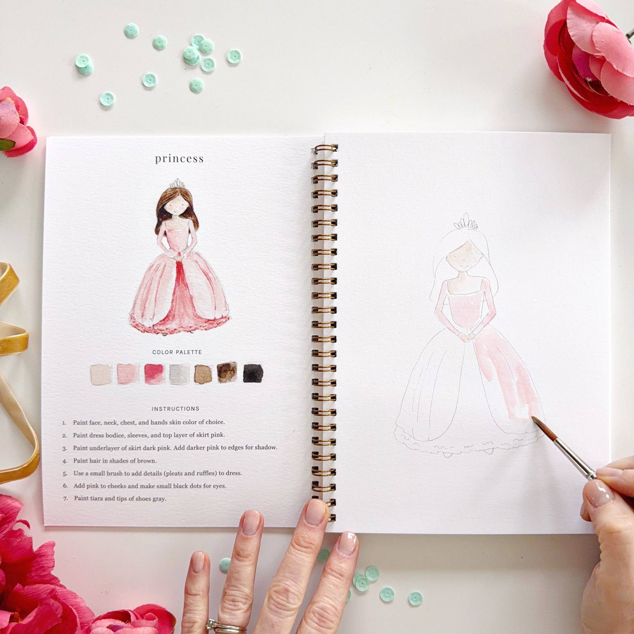 emily lex studio - Fairytale watercolor workbook