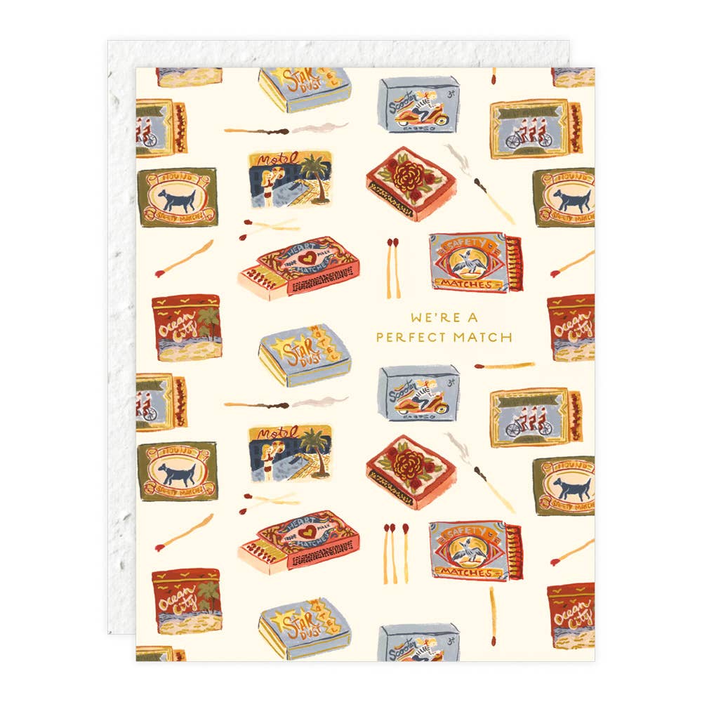 Seedlings - Matchbooks - Anniversary Card