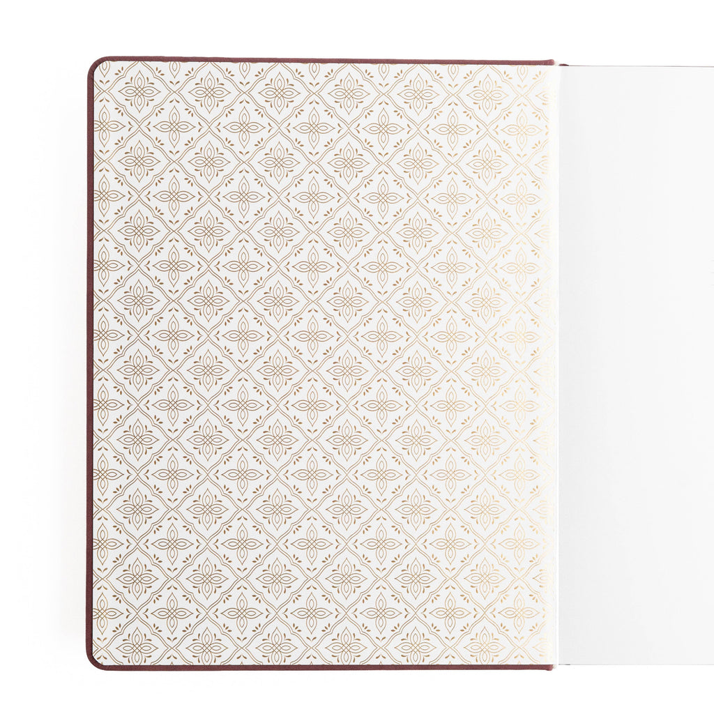 Archer and Olive - Storybook in Plum Notebook: Dot Grid / A5