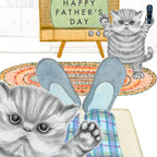 Dear Hancock - Naughty Kittens Dad Card