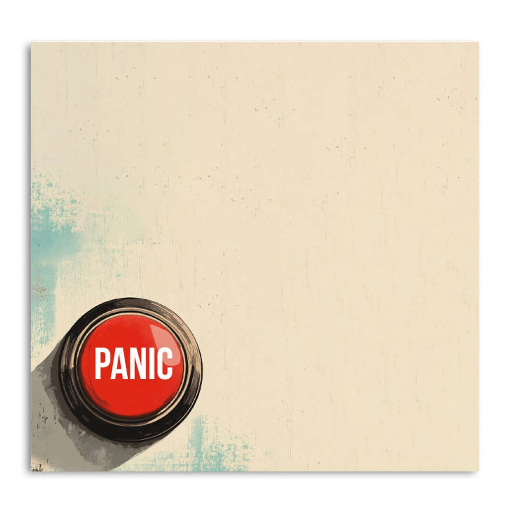Bad Betty Greeting Co. - Panic Button - Funny Office Sticky Note Pad
