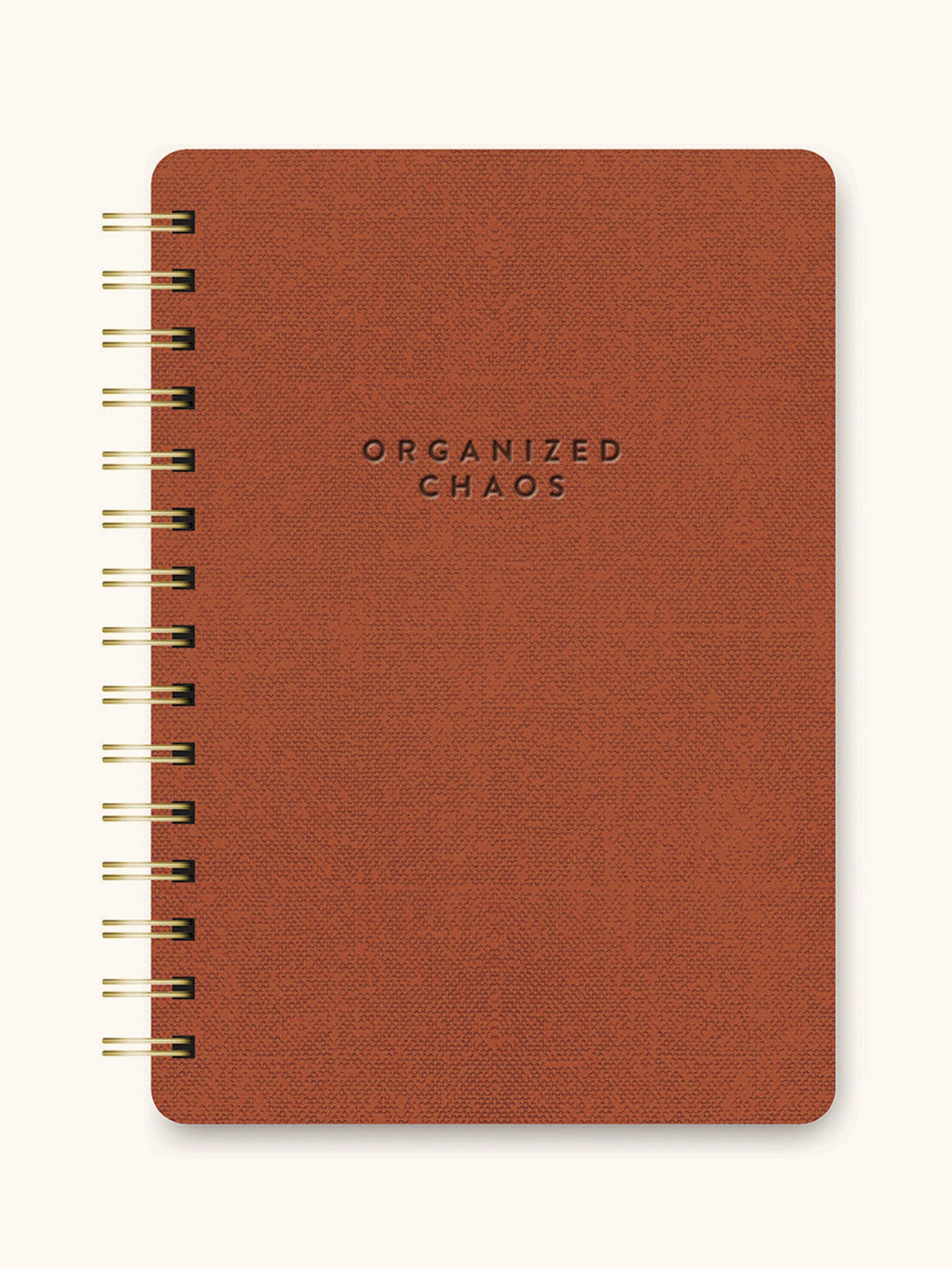 Studio Oh!, Organized Chaos (Cinnamon Brown) Agatha Notebook