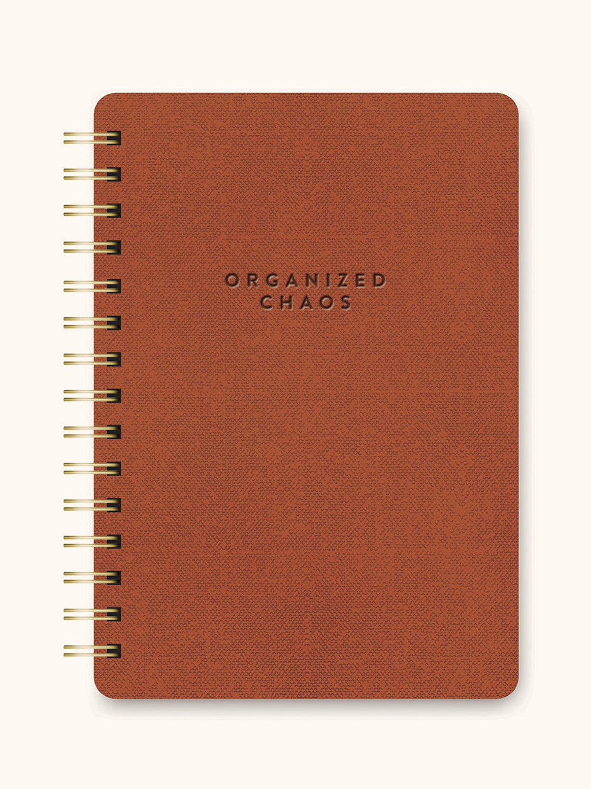 Studio Oh!, Organized Chaos (Cinnamon Brown) Agatha Notebook