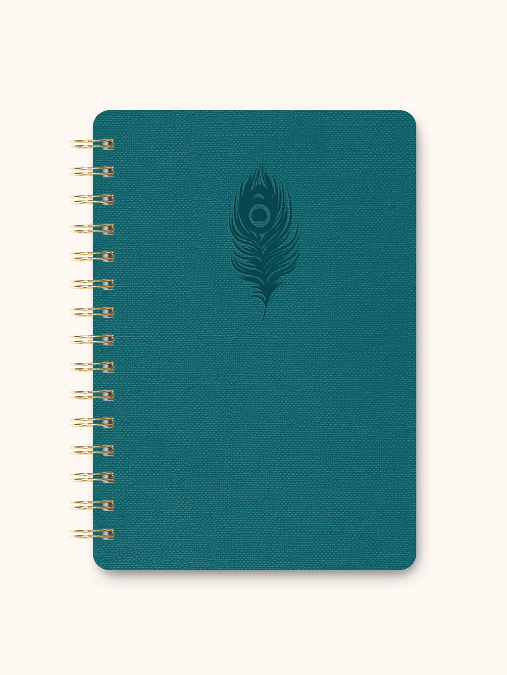 Studio Oh!, Feather (Peacock Blue) Agatha Notebook