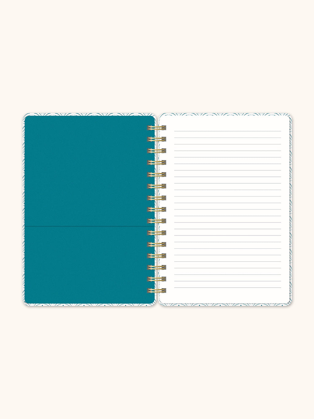 Studio Oh!, Feather (Peacock Blue) Agatha Notebook
