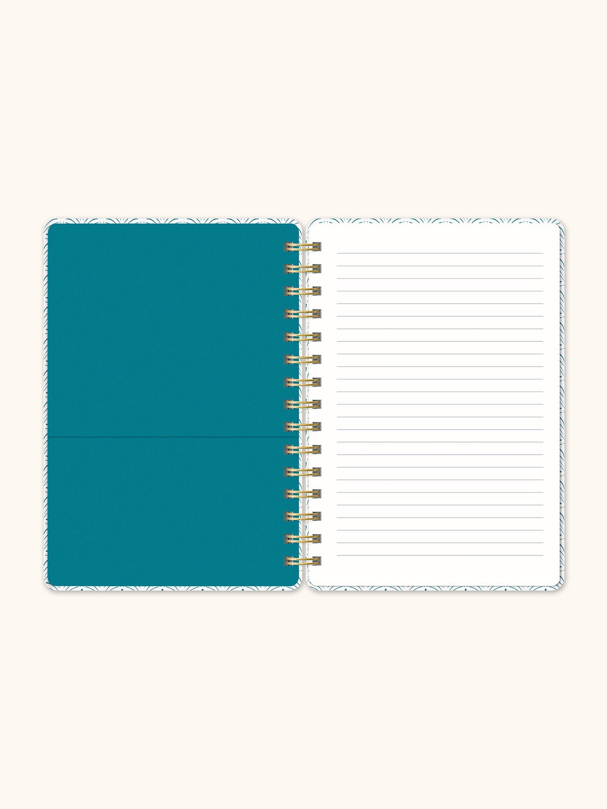 Studio Oh!, Feather (Peacock Blue) Agatha Notebook