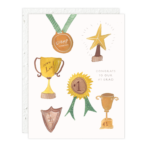 Seedlings, You're # 1 Graduation Card
