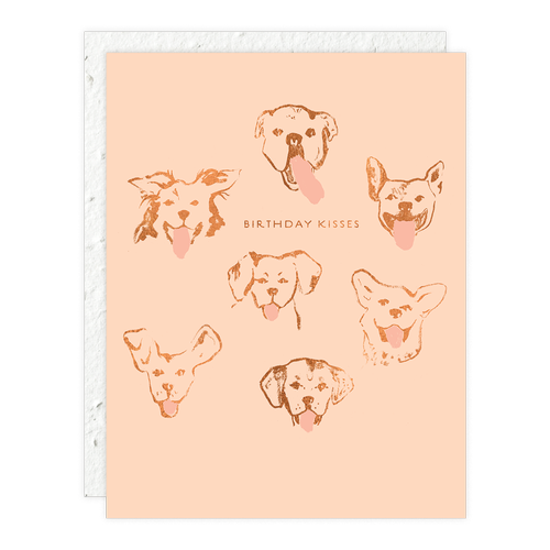 Seedlings - Dog Kisses | Birthday Card