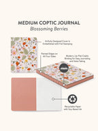 Studio Oh!, Blossoming Berries Medium Coptic- Bound Journal
