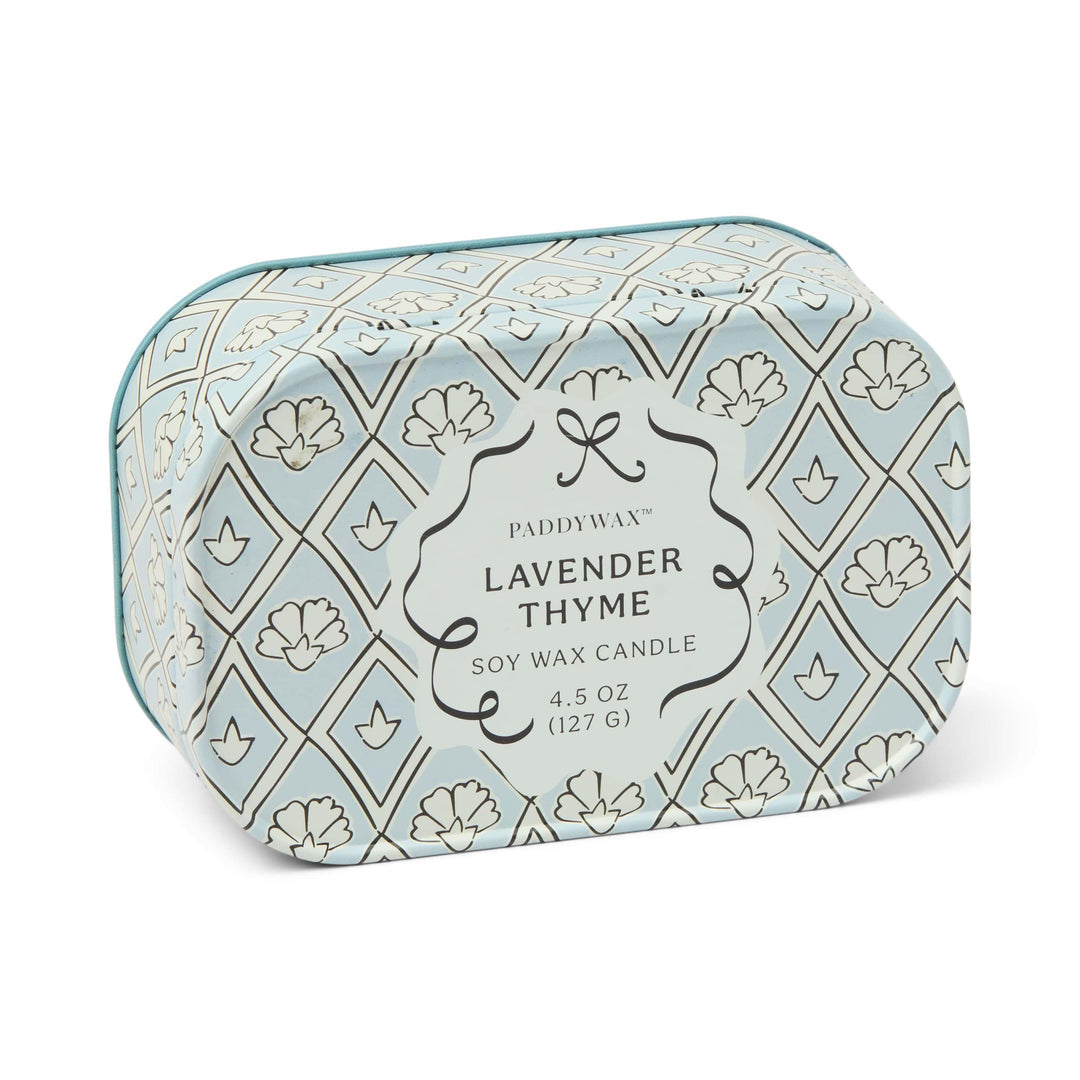 Paddywax, Lavender & Thyme - 4.5 oz Tin Candle
