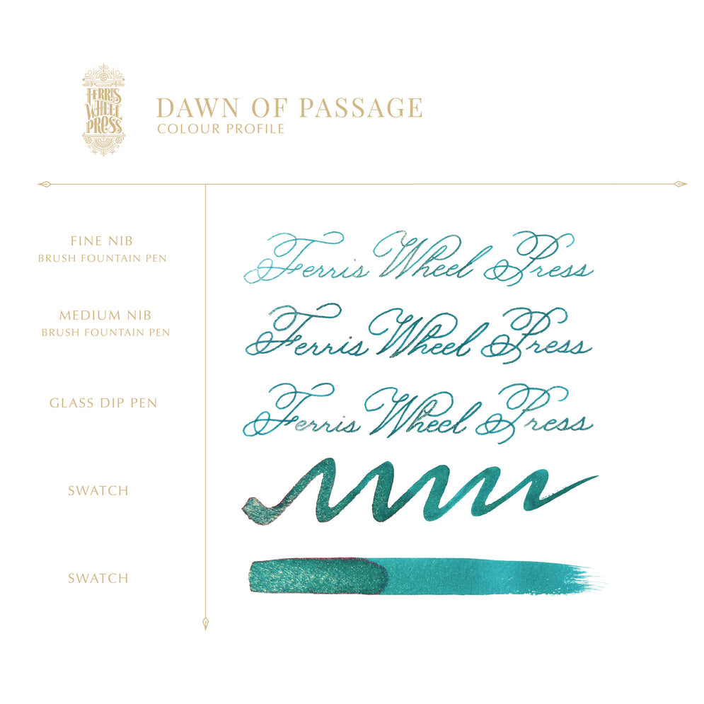 Ferris Wheel Press 20ml FerriTales Fountain Pen Ink, The Book of Knights Series, Dawn of Passage