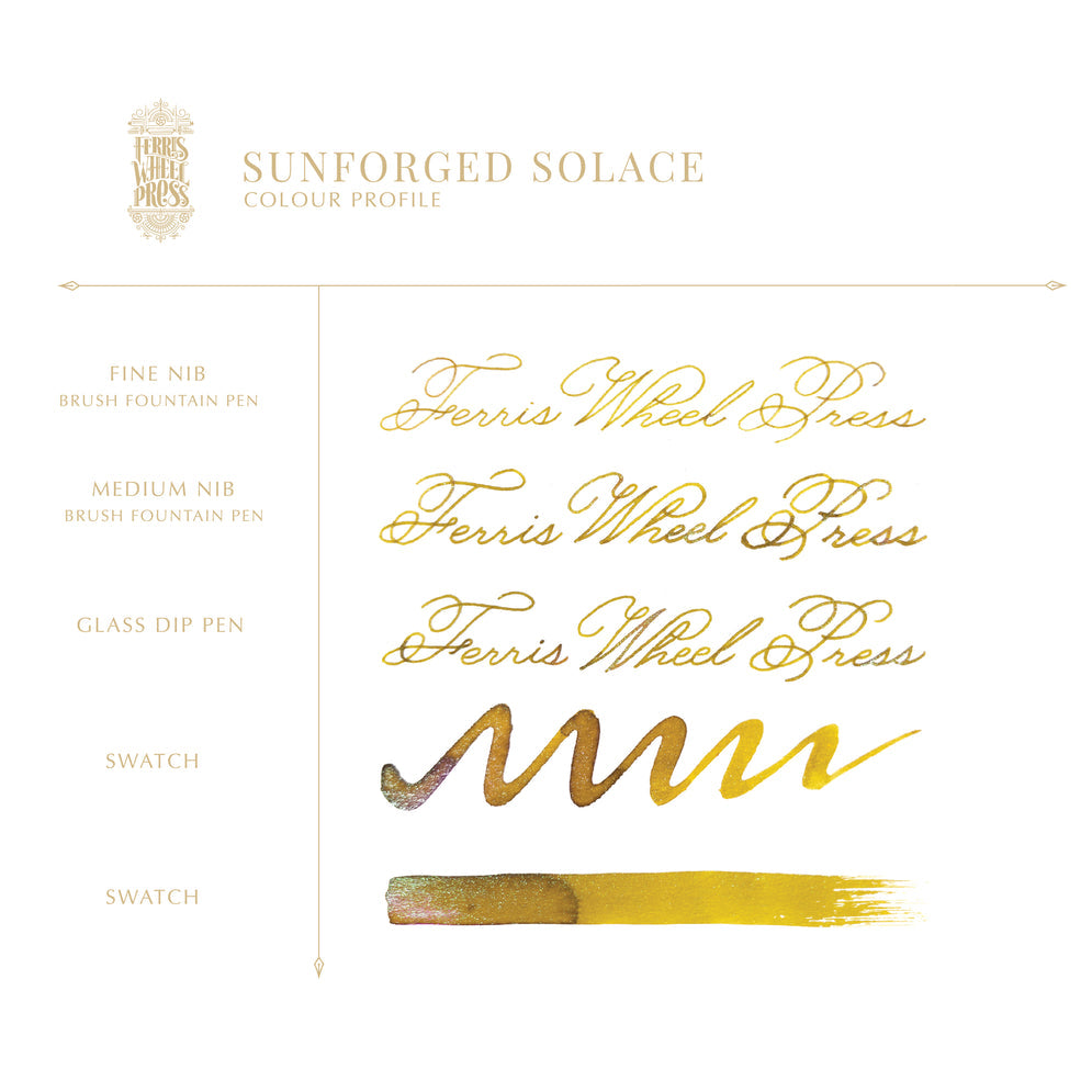 Ferris Wheel Press 20ml FerriTales Fountain Pen Ink, The Book of Knights Series, Sunforged Solace
