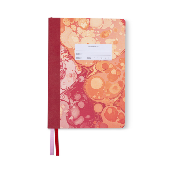 Designworks Ink,  SOFTCOVER JOURNAL - CHERRY PEACH MARBLING