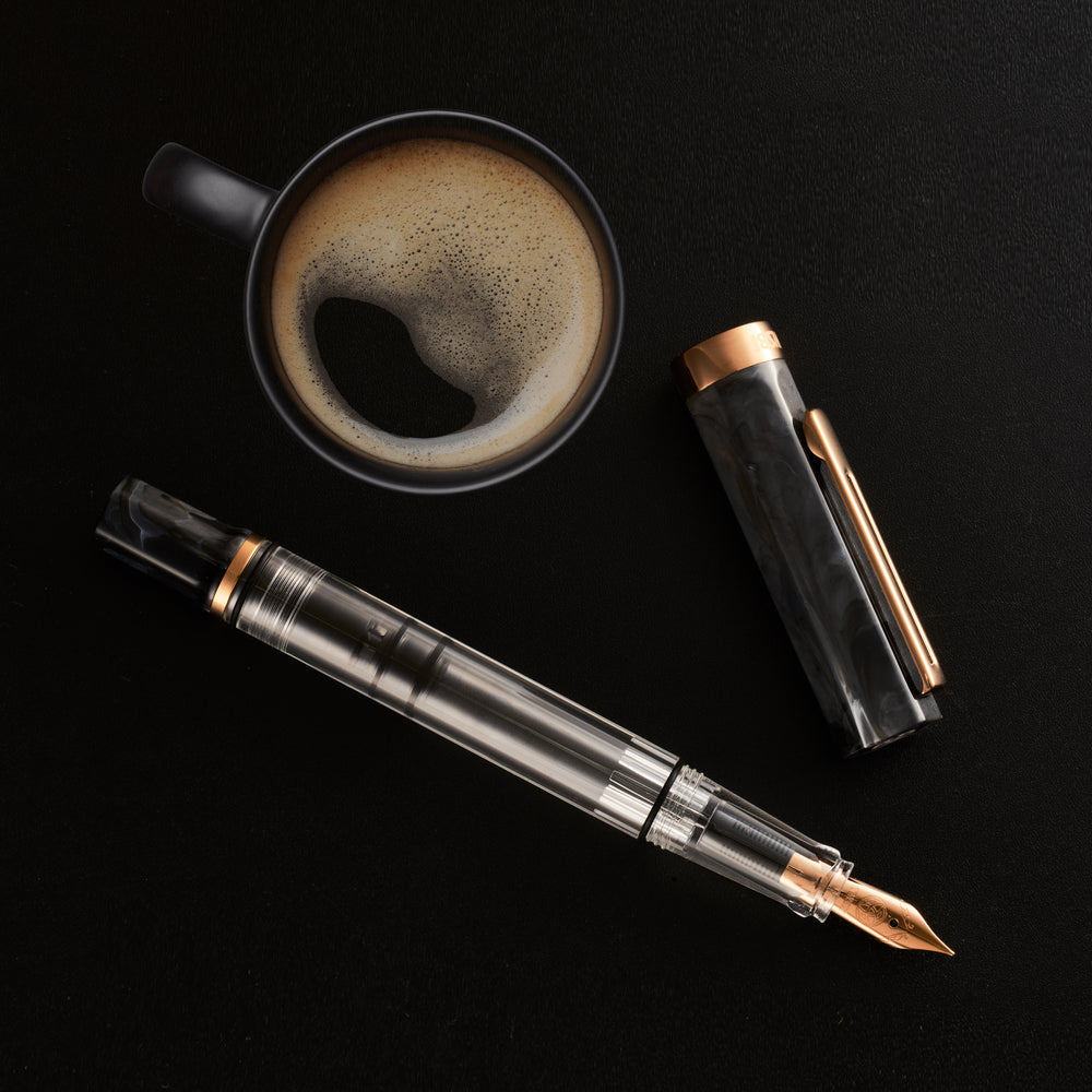 TWSBI ECO Black Marble w/Bronze Medium, Fountain Pen