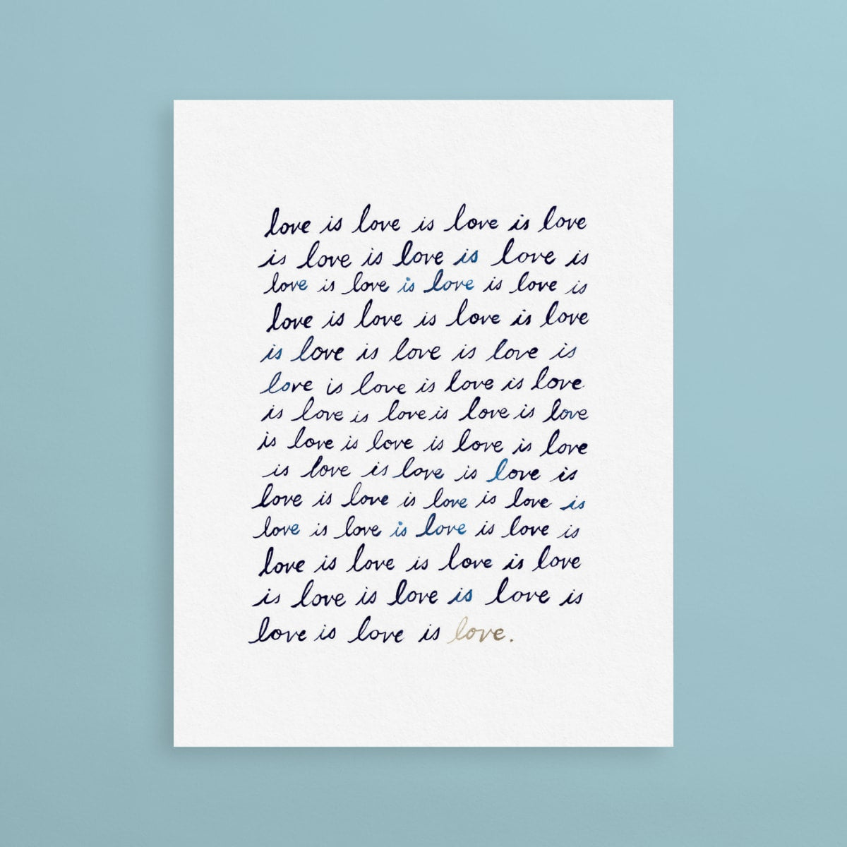 E. FRANCES, LOVE IS LOVE