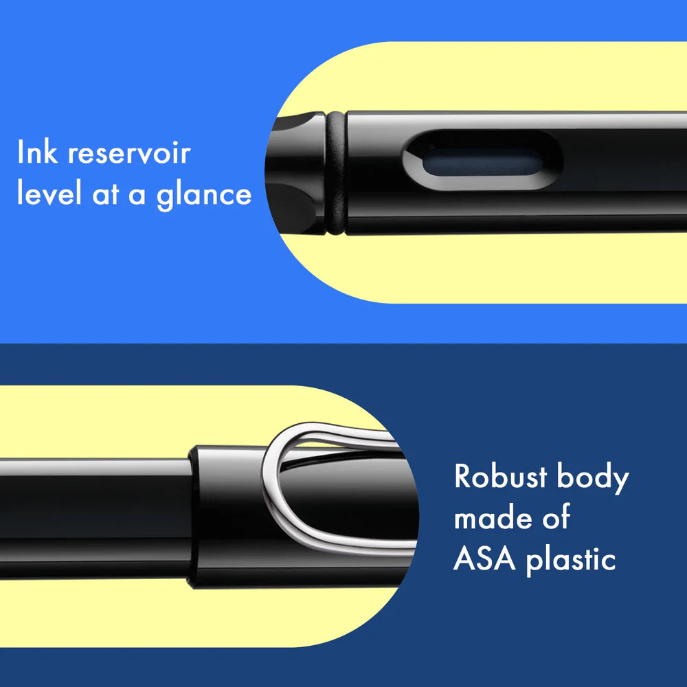Lamy, Safari Fountain Pen Steel Black Fine