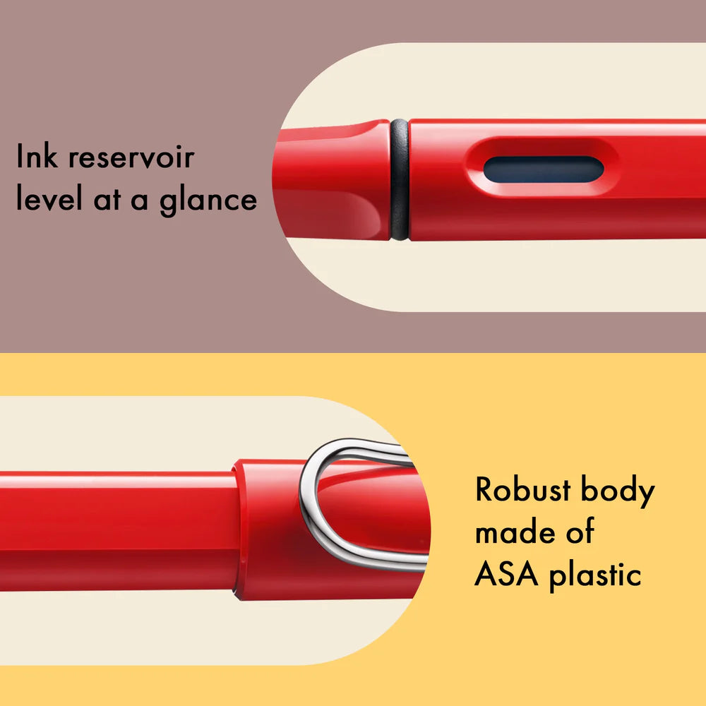 Lamy, Safari Fountain Pen, Red, Medium