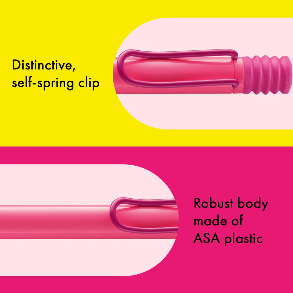 Lamy, Safari Fountain Pen, Neon Pink, Medium