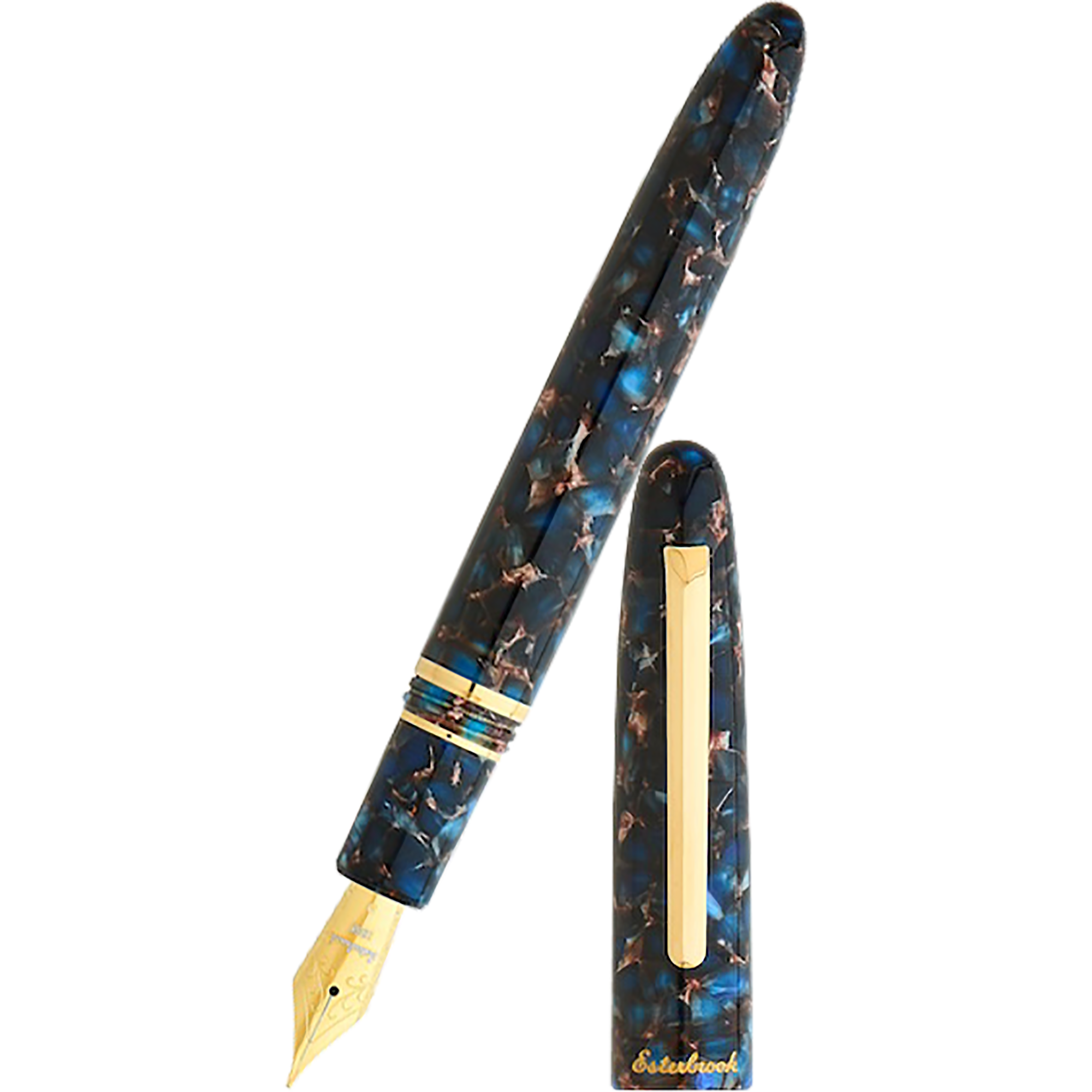Esterbrook Estie Fountain Pen - Nouveau Bleu- Gold Trim, Extra Fine