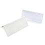 Original Crown Mill First Card Traditional Place Card Pochettes, Smooth White/Silver Edges