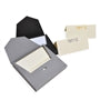 Original Crown Mill First Card Traditional Place Card Pochettes, Smooth White/Silver Edges