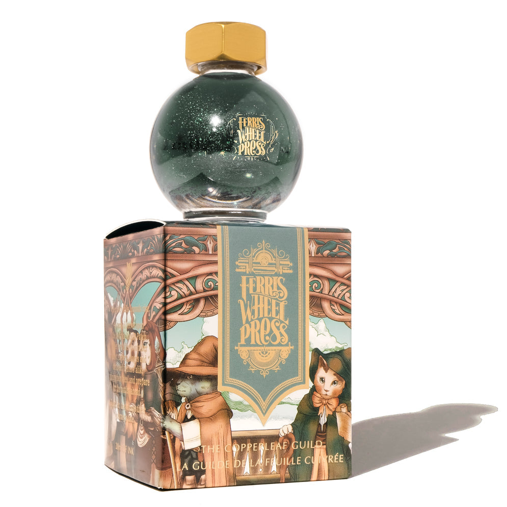 Ferris Wheel Press 20ml FerriTales Fountain Pen Ink, The Book of Knights Series, The Copperleaf Guild