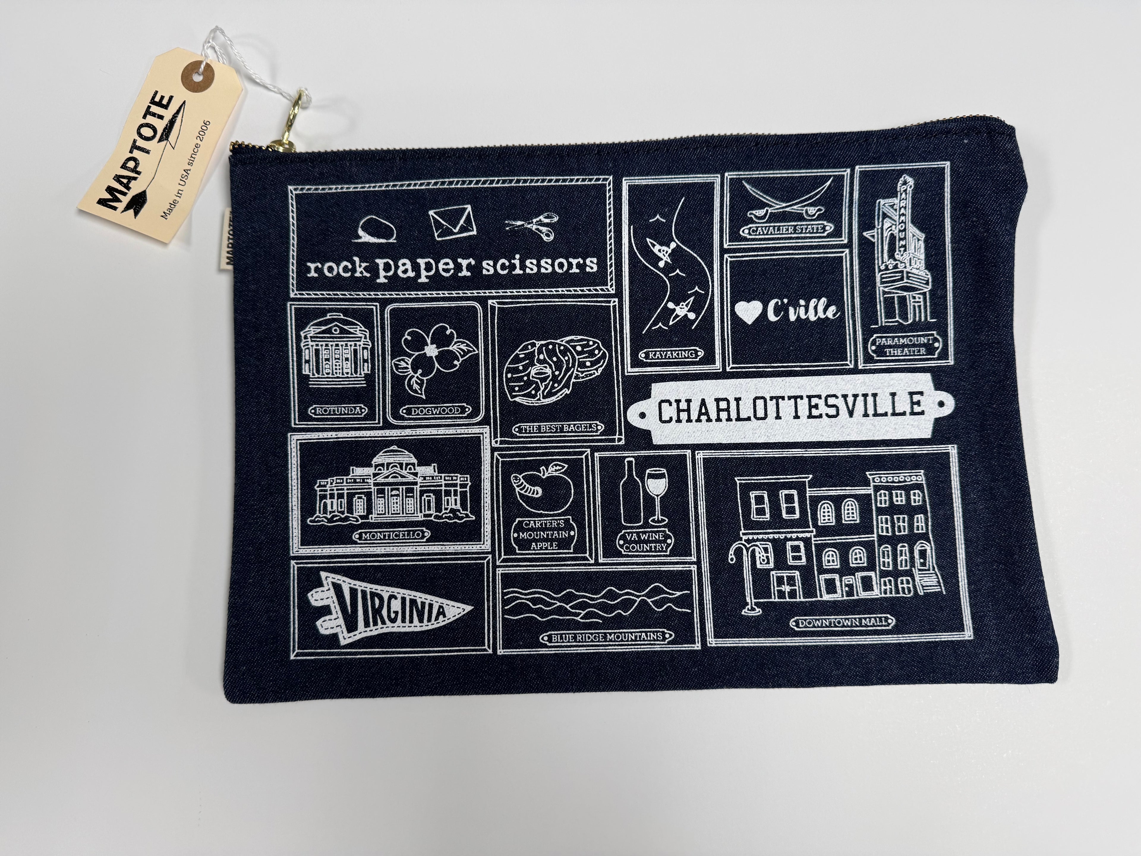 RPS-Charlottesville Maptote Frames Pouch