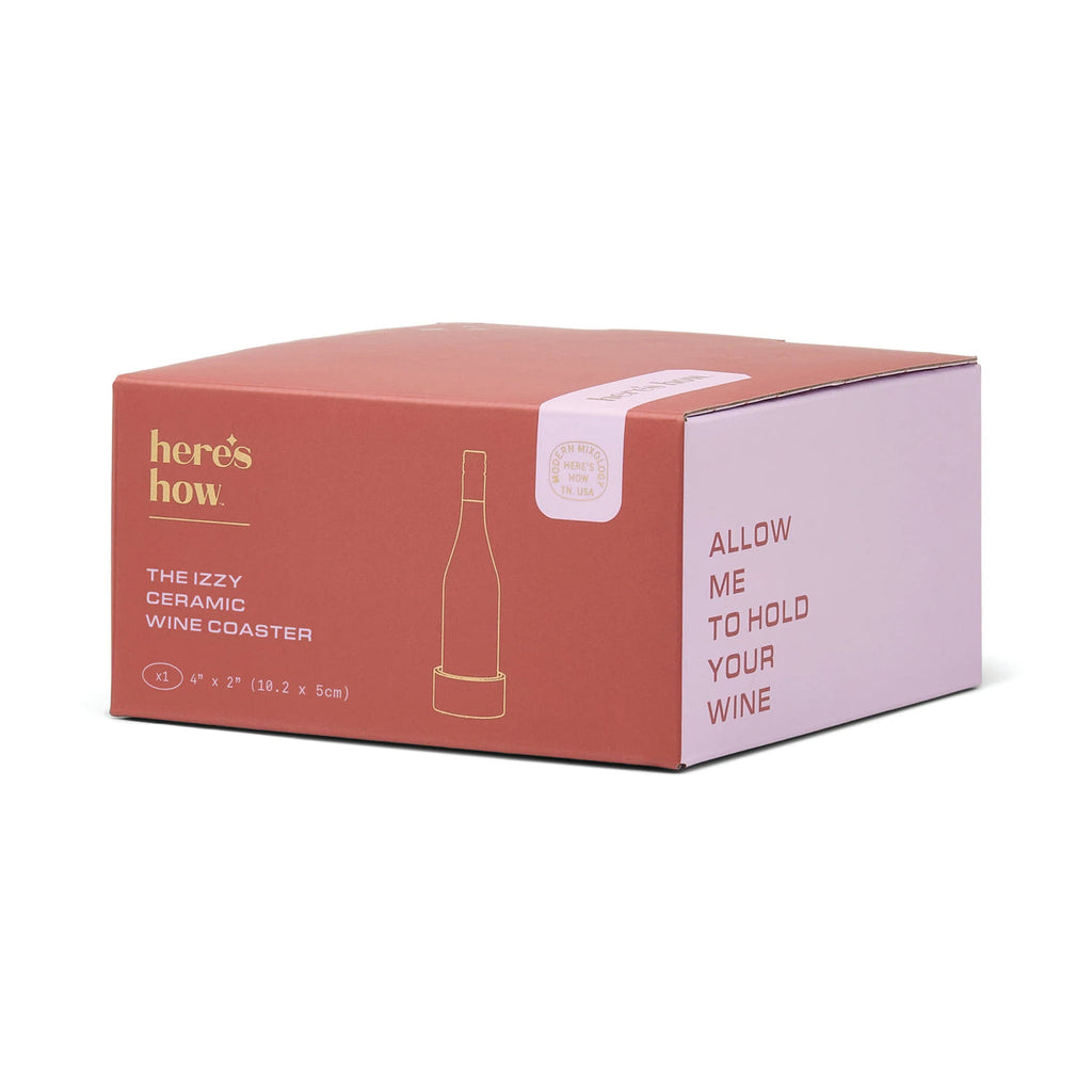 Here's How, The Izzy Wine Coaster – Lilac & Rust