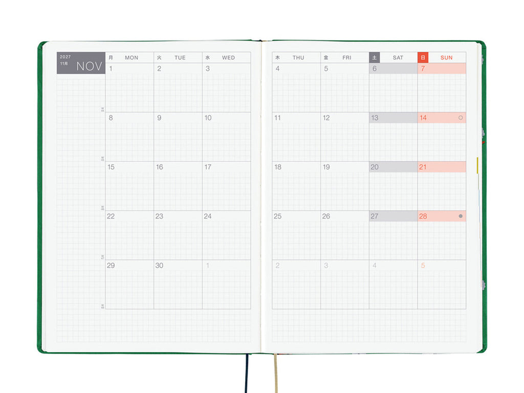 Hobonichi Techo 2027 HON A5 Bow & Tie: Sheep Sheep Sheep
