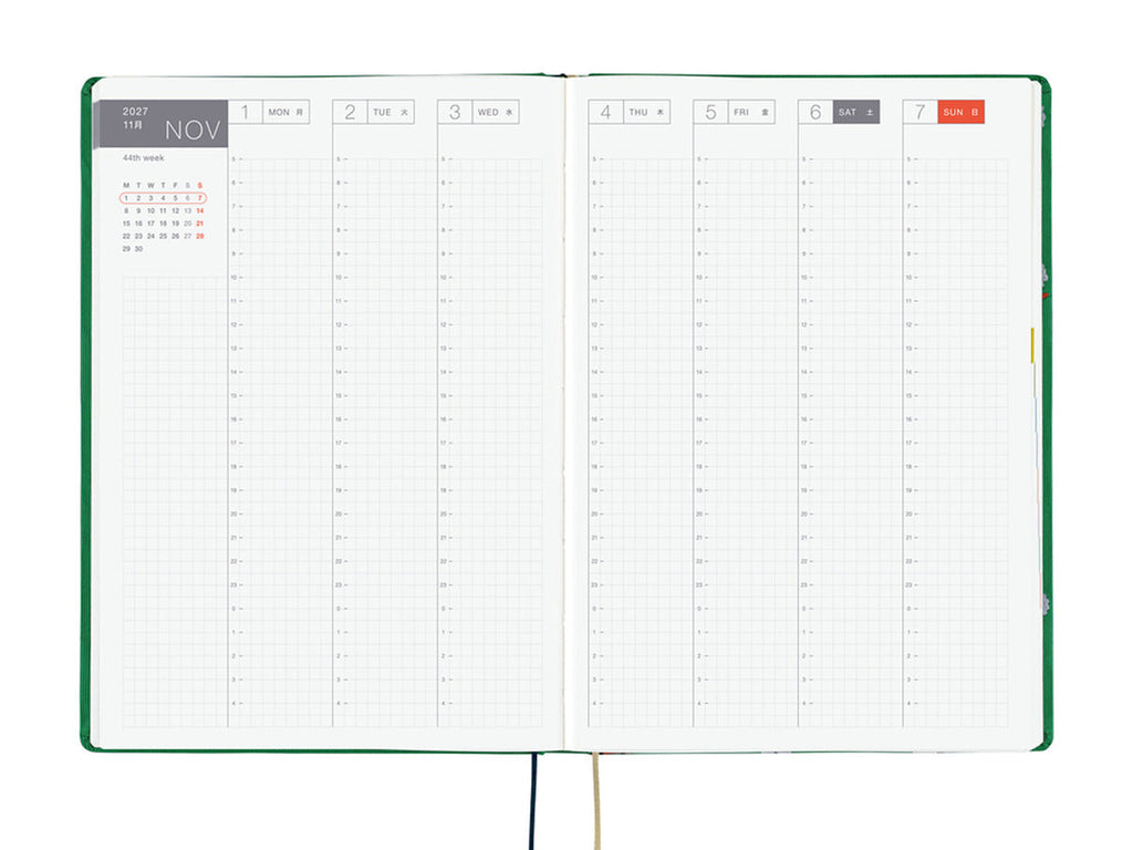 Hobonichi Techo 2027 HON A5 Bow & Tie: Sheep Sheep Sheep
