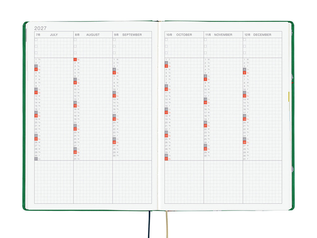Hobonichi Techo 2027 HON A5 Bow & Tie: Sheep Sheep Sheep