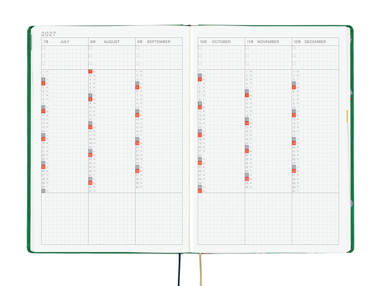 Hobonichi Techo 2027 HON A5 Bow & Tie: Sheep Sheep Sheep