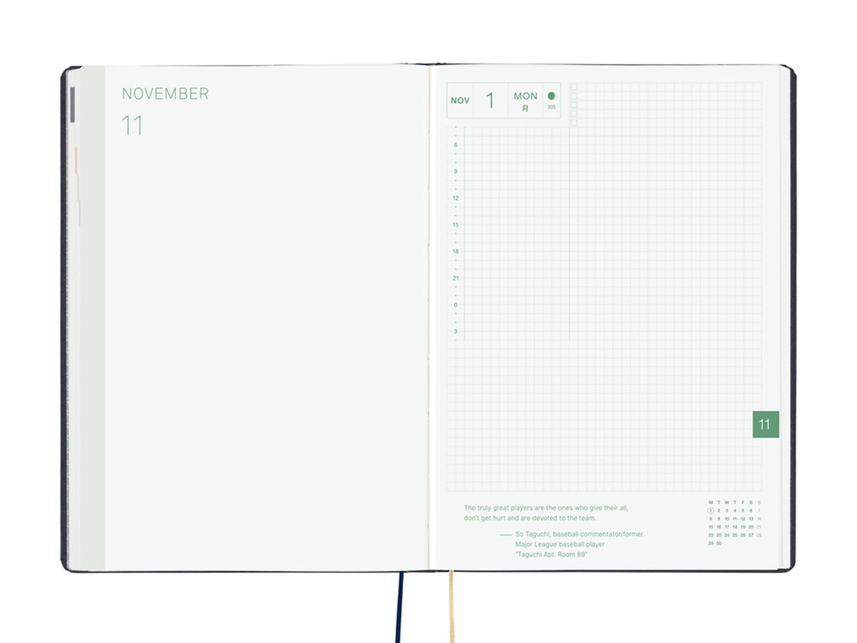 Hobonichi Techo 2027 HON A5 Slash (Navy)