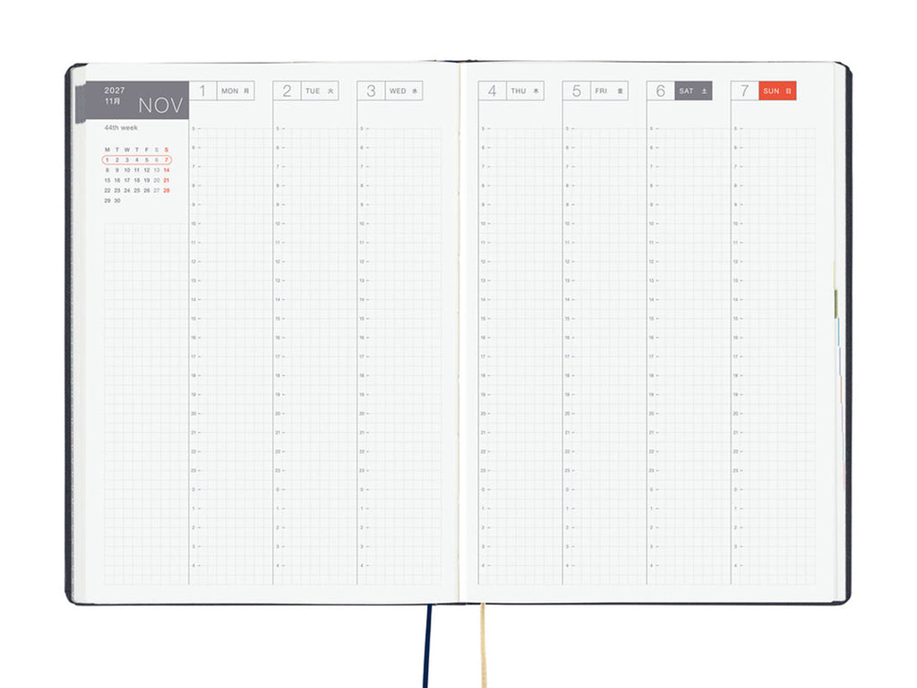 Hobonichi Techo 2027 HON A5 Slash (Navy)