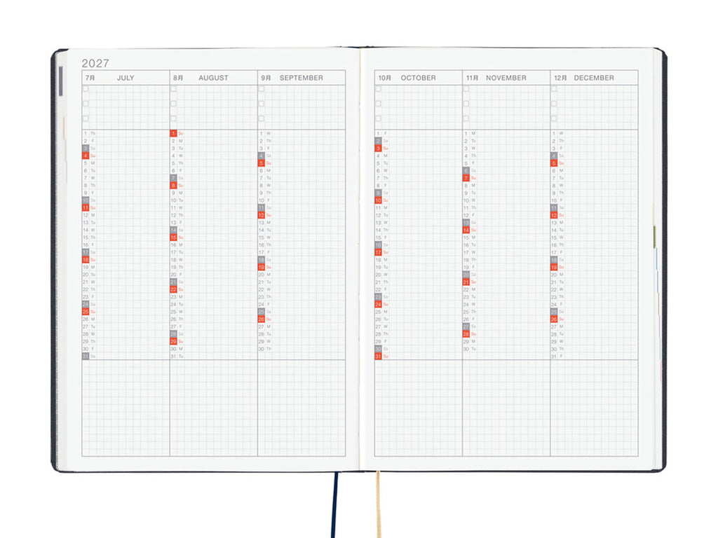 Hobonichi Techo 2027 HON A5 Slash (Navy)