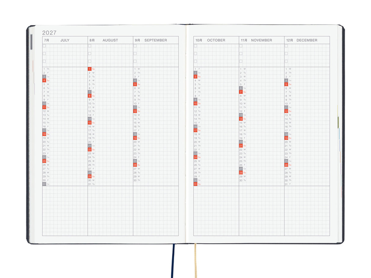 Hobonichi Techo 2027 HON A5 Slash (Navy)