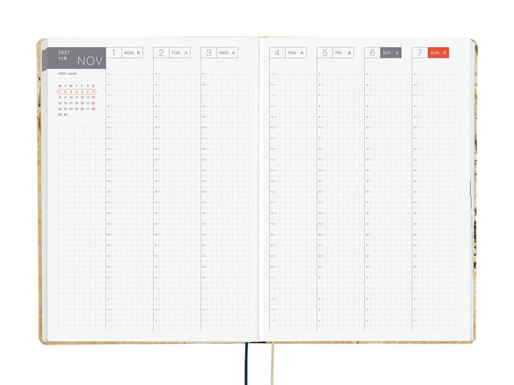 Hobonichi Techo 2027 HON A5 V&A Series: Vine