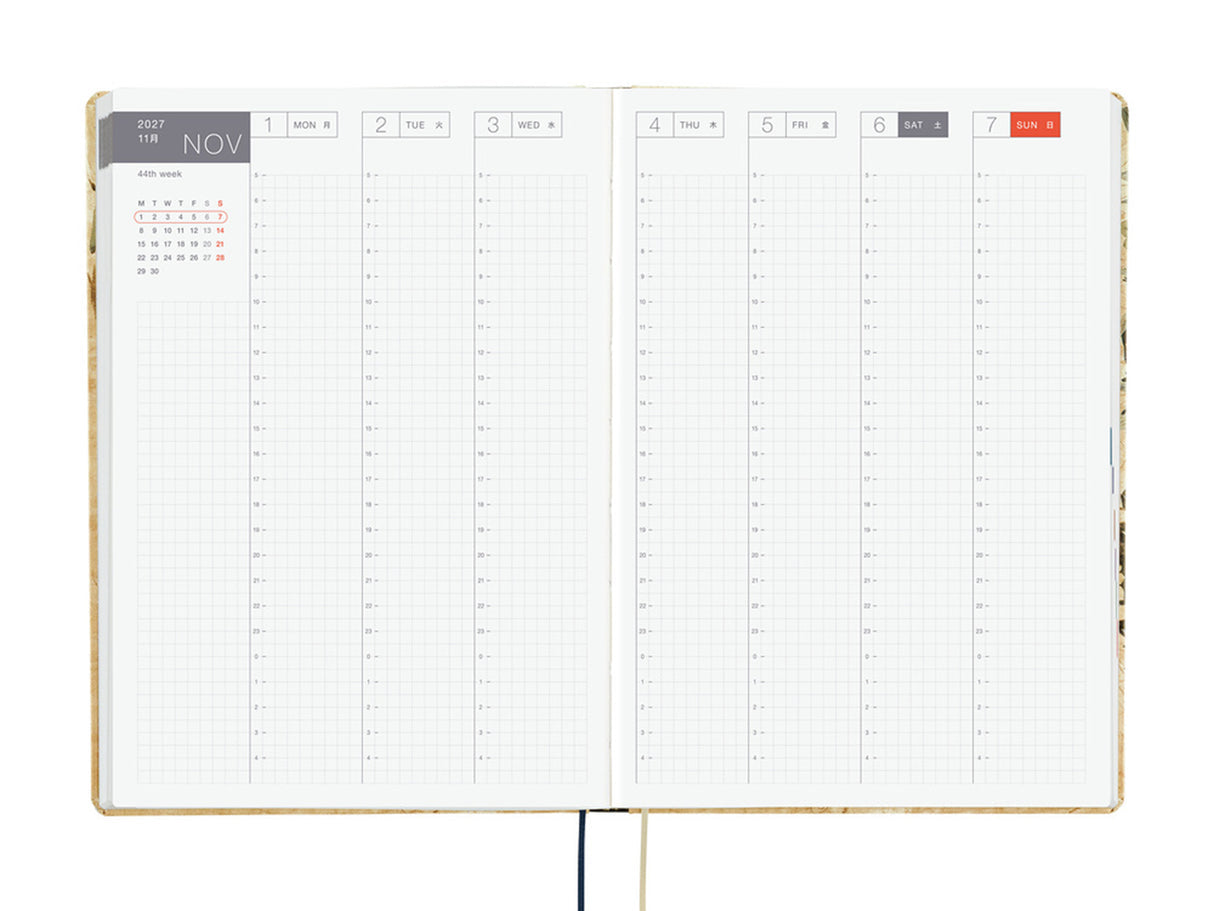 Hobonichi Techo 2027 HON A5 V&A Series: Vine