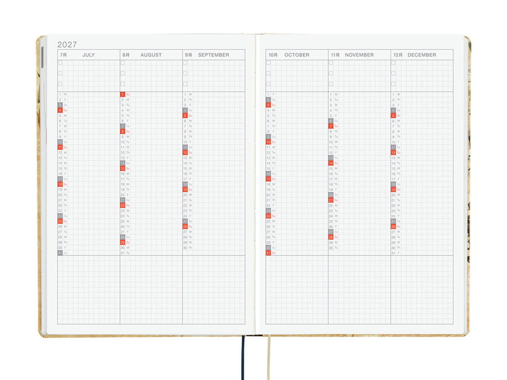 Hobonichi Techo 2027 HON A5 V&A Series: Vine
