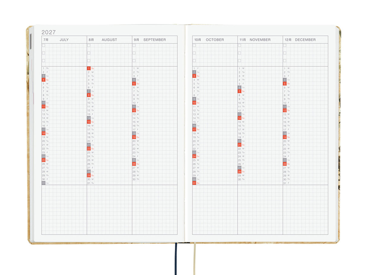 Hobonichi Techo 2027 HON A5 V&A Series: Vine