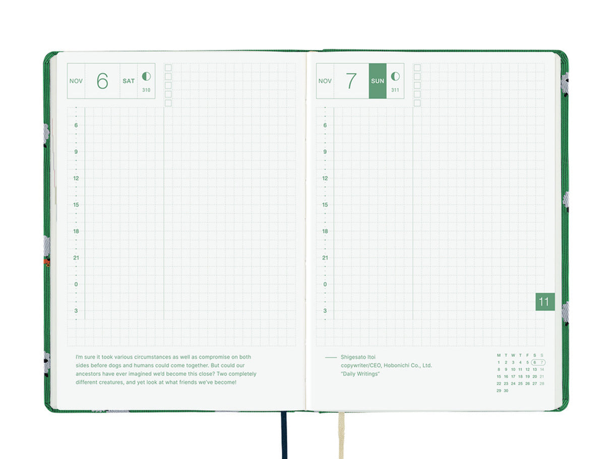 Hobonichi Techo 2027 HON A6 Bow & Tie: Sheep Sheep Sheep