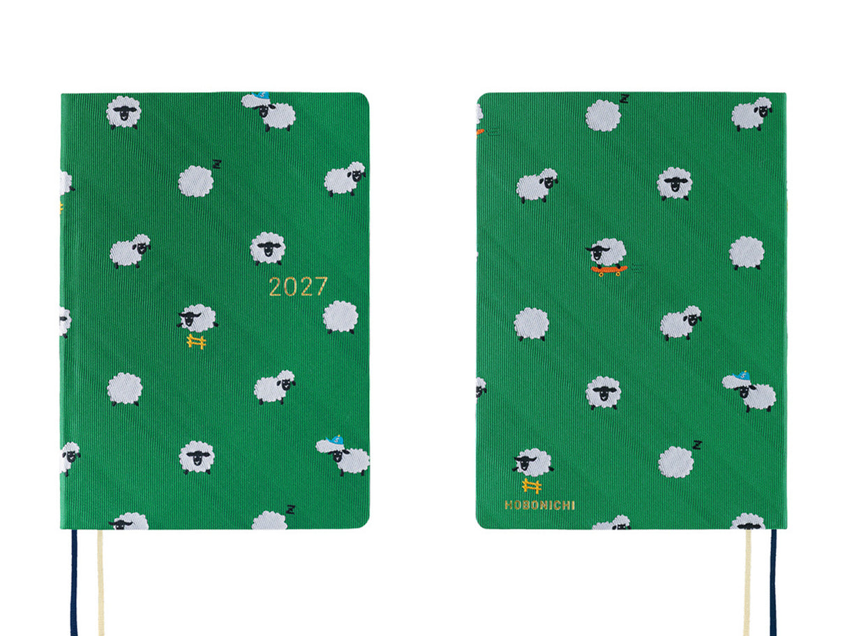 Hobonichi Techo 2027 HON A6 Bow & Tie: Sheep Sheep Sheep
