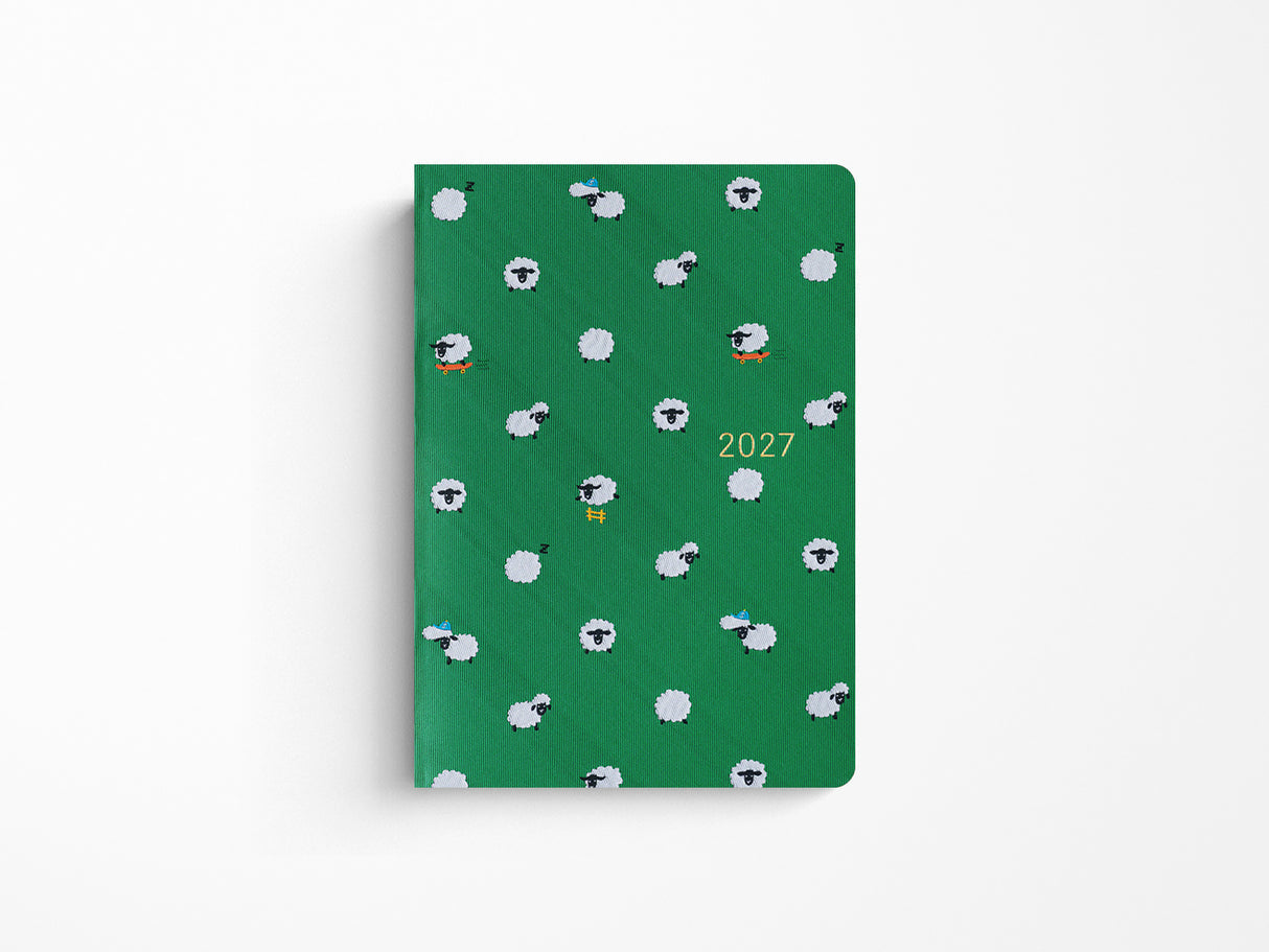 Hobonichi Techo 2027 HON A6 Bow & Tie: Sheep Sheep Sheep