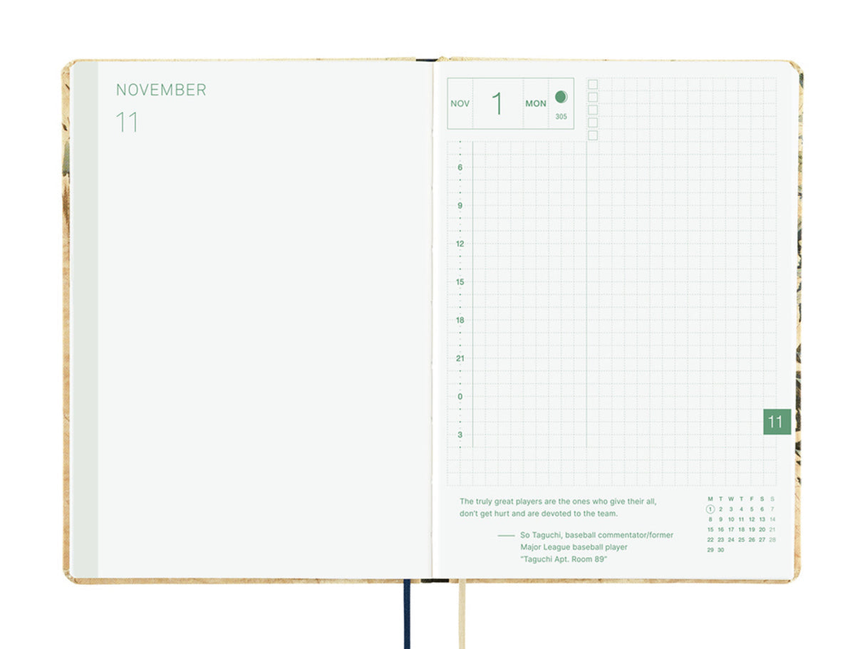 Hobonichi Techo 2027 HON A6 The V&A Series: Vine