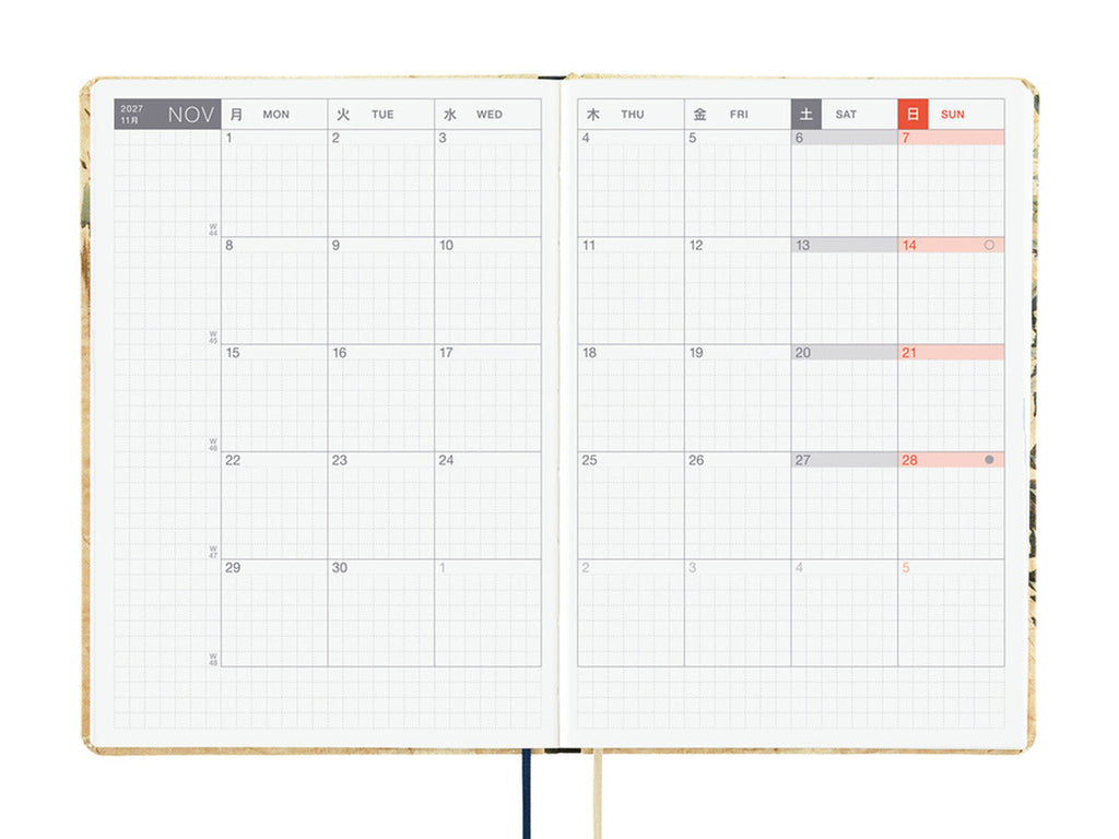 Hobonichi Techo 2027 HON A6 The V&A Series: Vine