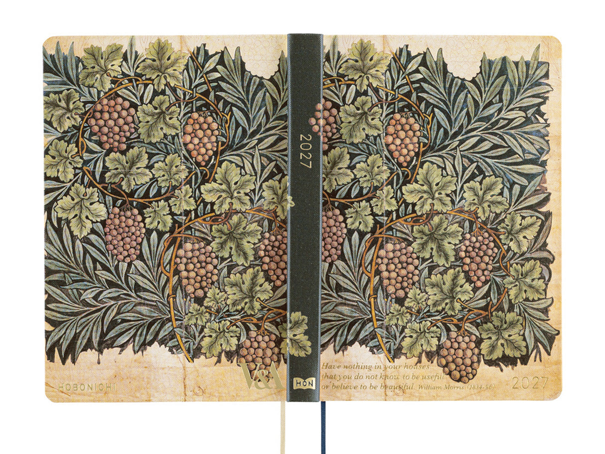 Hobonichi Techo 2027 HON A6 The V&A Series: Vine