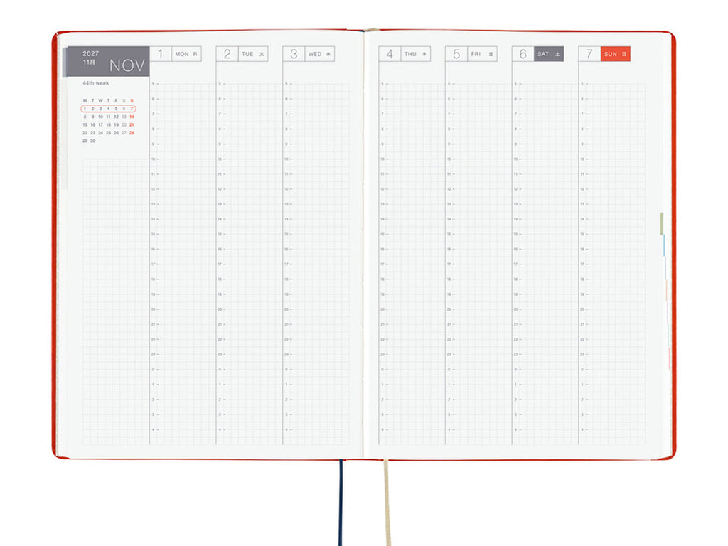 Hobonichi Techo 2027 HON A6 Yumi Kitagishi: White Cat and Rabbit’s Tea Room