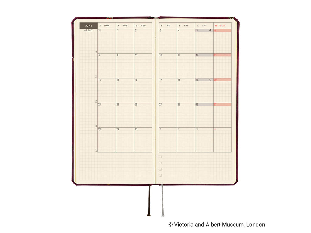 Hobonichi Techo 2027 Weeks V&A Series: Welcome to the V&A